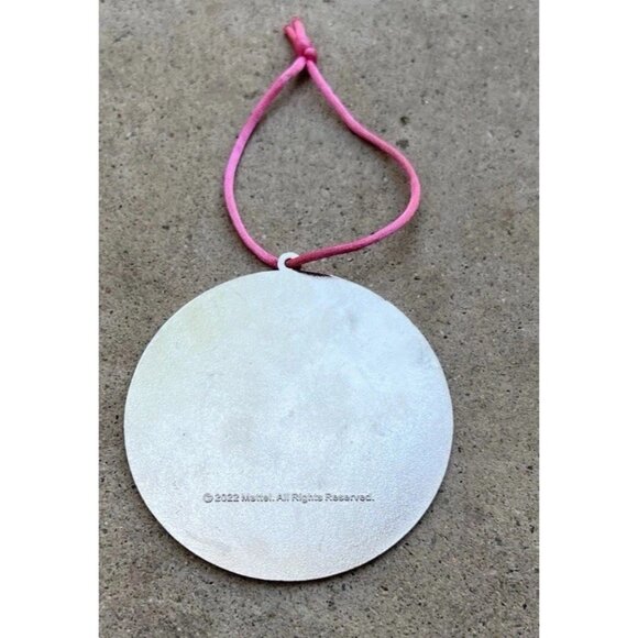 Vintage Barbie World of Barbie Pink/White Glitter Round Ornament Mattel 2022 - Picture 7 of 7